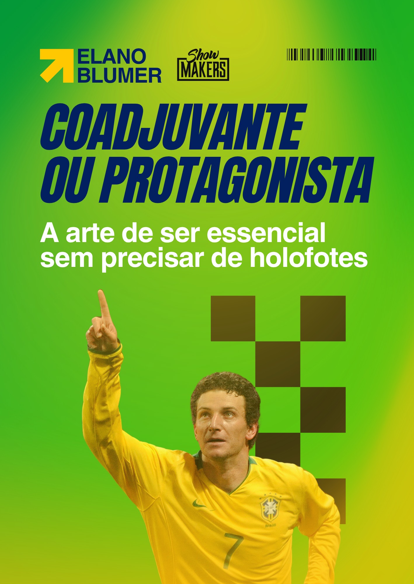 Pôster da palestra de Elano Blumer