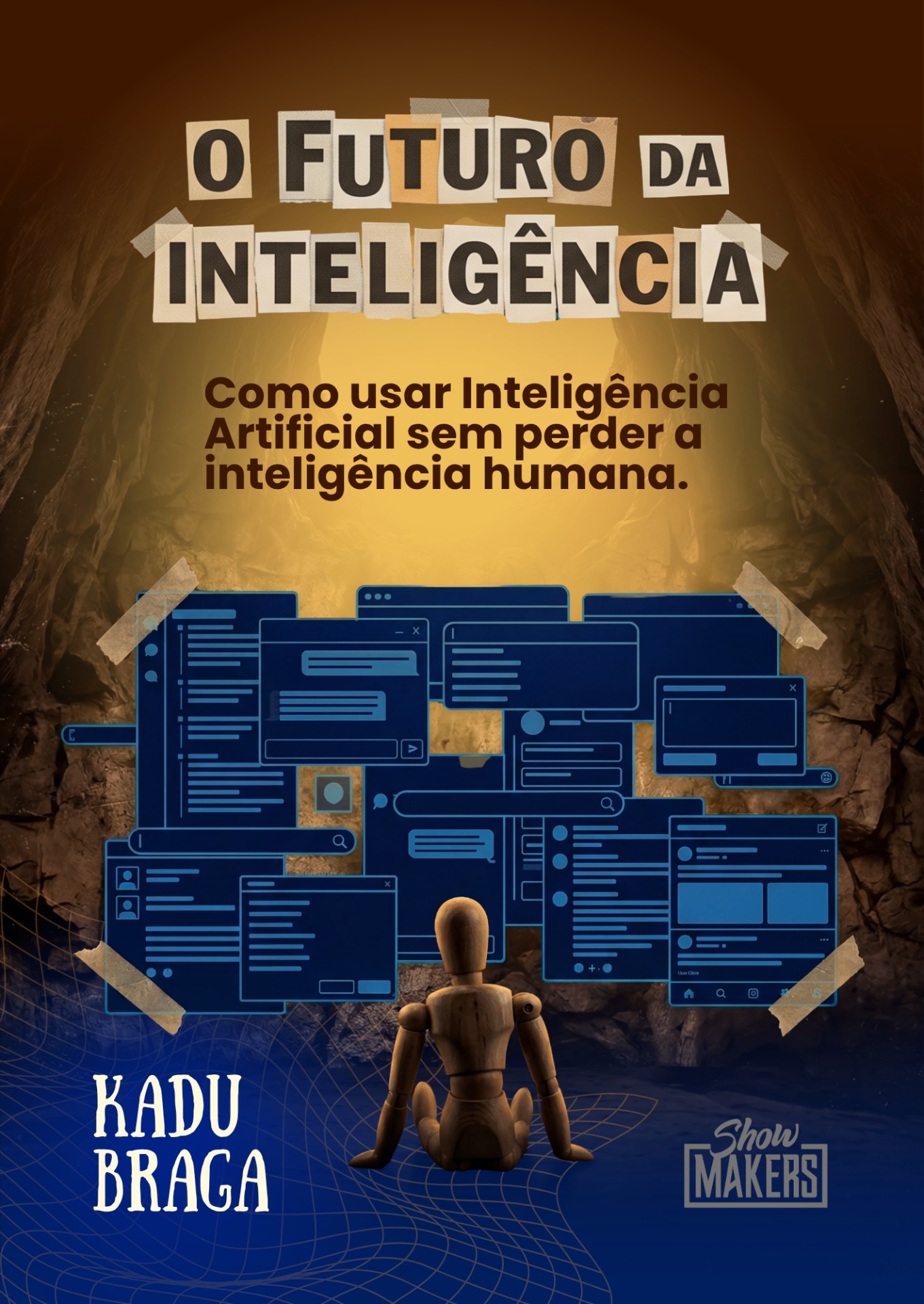 Pôster da palestra de Kadu Braga